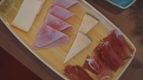 Breakfast Serving Resturant Flatlay Stock-Footage 97191497