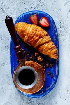 Breakfast set background Stock Photos