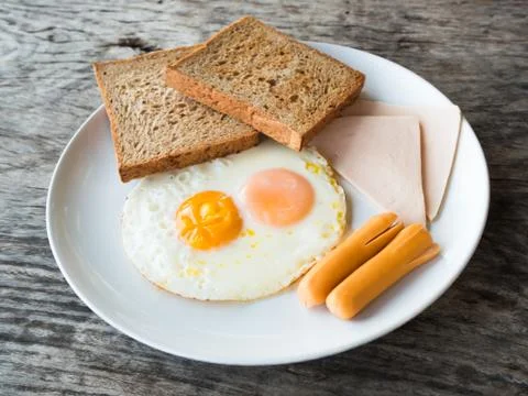 Breakfast set Stock Photos