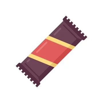Breakfast snack bar icon flat vector. Energy food 스톡 일러스트