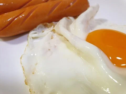 Breakfast with soft-boiled eggs and vintage coffee Stock Photos