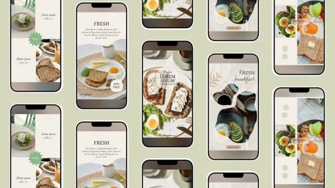 Breakfast Stories Stockmateriaal After Effects