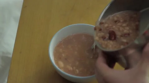 The breakfast on the table Stock Footage 235265009