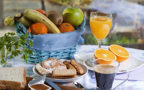 Breakfast in the table Foto stock