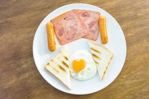 Breakfast on the table Stock Photos