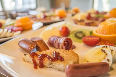 Breakfast on the table Stock Photos