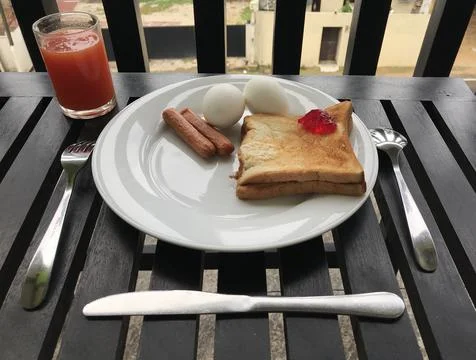 Breakfast on the table Stock Photos