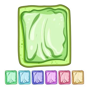 Breakfast toast jam cartoon vector graphic Ilustración de archivo