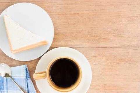 Breakfast top view Stock Photos