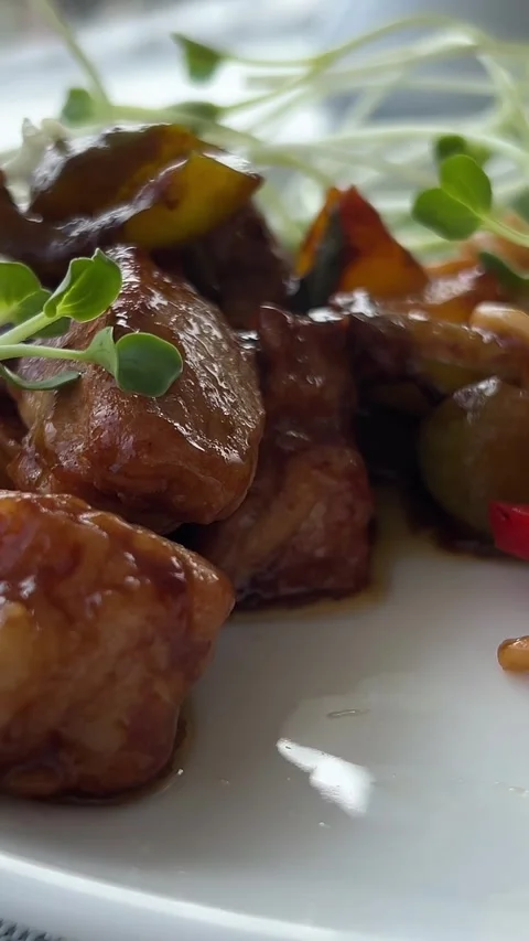 Breakfast with Traditional Java food called Java Noodle egg, noodle, vegetable Video stock 314498586