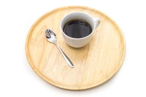 Breakfast, Tray of coffee. Foto stock