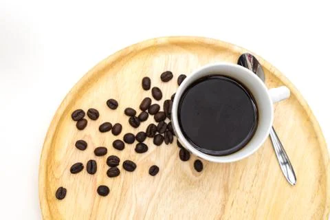 Breakfast, Tray of coffee. 写真素材