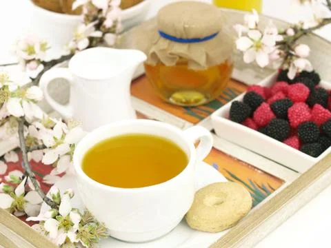 Breakfast tray Stock Photos