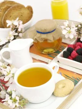 Breakfast tray Stock Photos