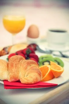 Breakfast tray Stock Photos
