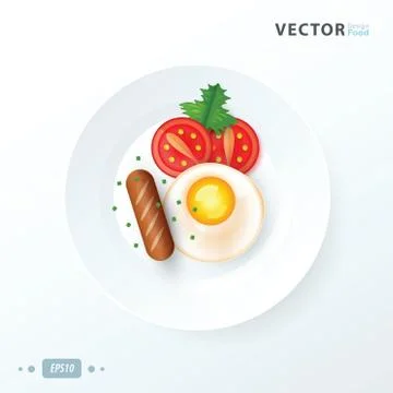 Breakfast vector design Stock Illustration