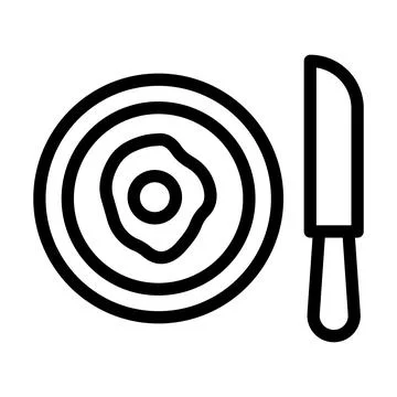 Breakfast Vector Icon Design Illustration Stock Illustration
