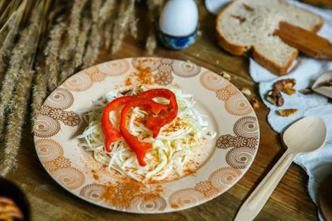 Breakfast in the village Stock Photos