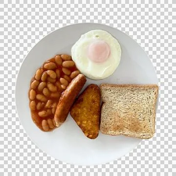 Breakfast on white background -1 Fotos de archivo