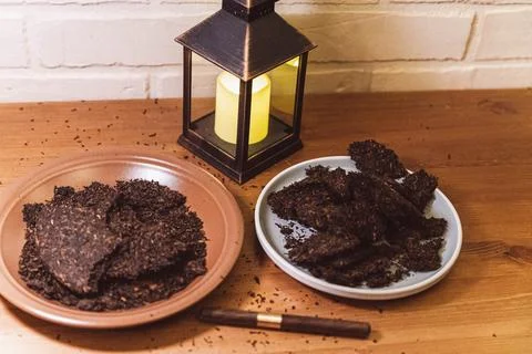 Breaking and brewing process for a traditional chinese tea ceremony Photos