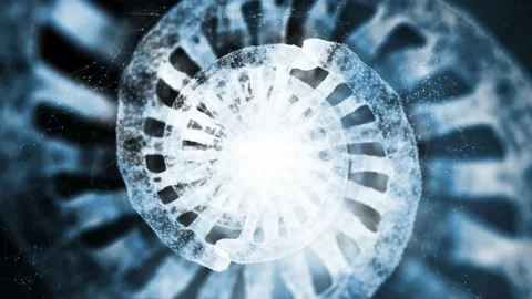 Breaking apart dna molecule animation background2 Stock Footage 228080611