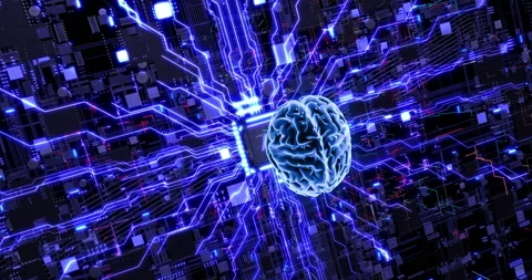 Breaking Boundaries: Artificial Intelligence, Computer Chips, and Innovation. Stock Footage 238766880