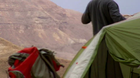 Breaking branches for fire. Stock Footage 665085