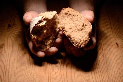 Breaking bread Stock Photos