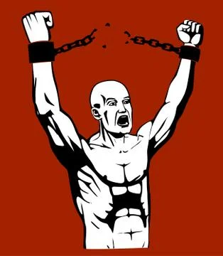 Breaking the chain Ilustración de archivo