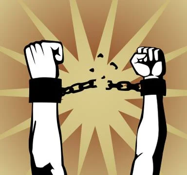 Breaking the chain Ilustración de archivo