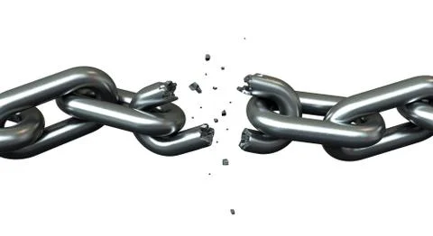 Breaking chains Stock Illustration