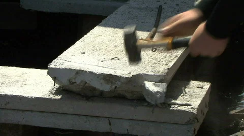 Breaking Concrete 스톡 동영상 791025