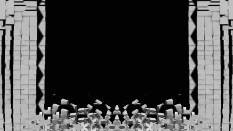 Breaking Cube grid crack Wall falling down 3D texture Stock Footage 150176260
