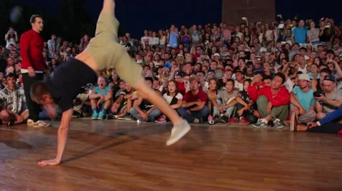 Breaking dance event Vídeo Stock 65243988