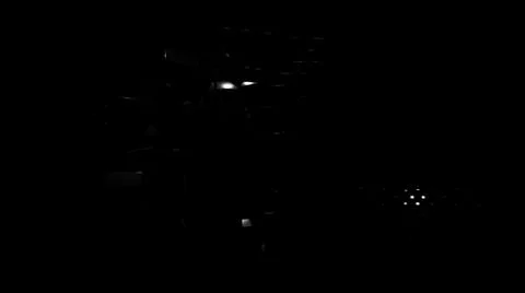 Breaking dark brick wall, concept of reconstruction. Design. Black and white Stock Illustration