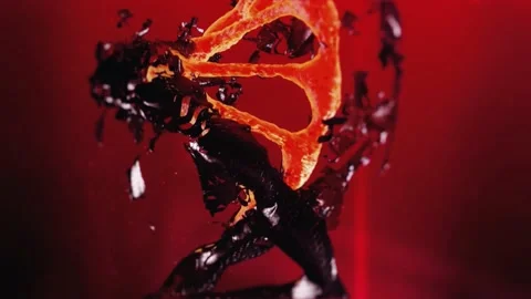 Breaking DNA structure model Stock Footage 238497136