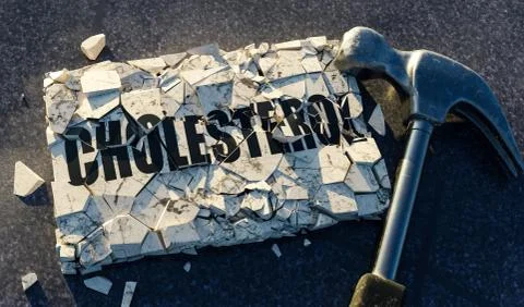 Breaking down cholesterol Stock Photos