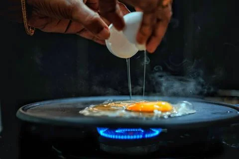 Breaking an Egg Stock Photos