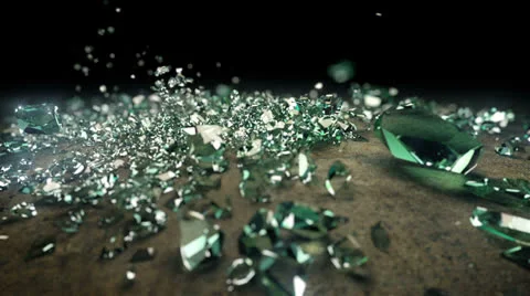 Breaking glass ball Video stock 26365733