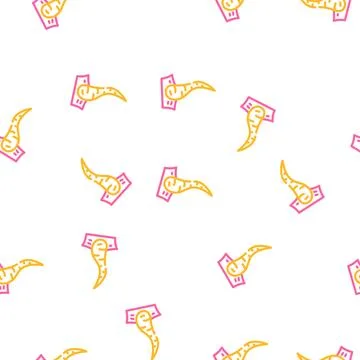 Breaking hair vector seamless pattern color 스톡 일러스트