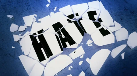Breaking hate Stock Footage 33992633