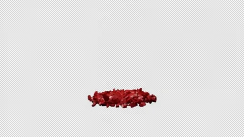 Breaking heart falling of million pieces Stock Footage 147105550