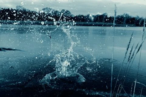 Breaking the ice Stock Photos
