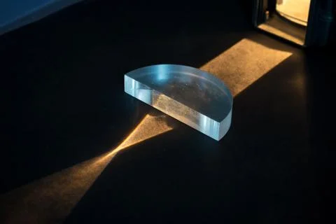 Breaking of Light in a Lens Stock Photos