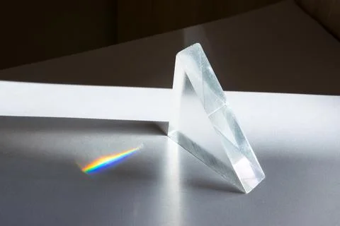 Breaking of light in a prism Stock Photos