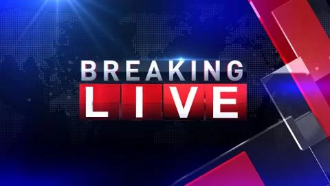 Breaking live Illustrazione stock