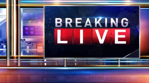 Breaking live  Stock Illustration