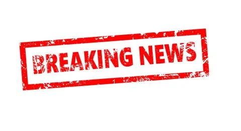 Breaking news 3d editable text effect template Stock Illustration