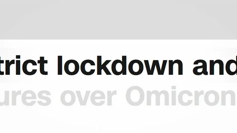 Breaking news about the lockdown in the headlines. Stock Footage 167503184