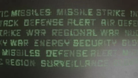 Breaking News Alert Background with Scrolling Military Conflict Headlines o.. Vídeos de archivo 330190867